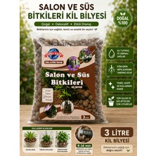 Torfsan Kil Bilyesi 3 Litre Vitaminli Kil Bilyesi 8-16MM Orkide Salon Süs Bitkileri Için Doğal Drenaj Taşı Hidroponik Saksı Altı Toprağı