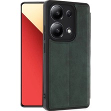 sbodurhome Xiaomi Redmi Note 13 4g Kılıf Flip Cover - Koyu Yeşil