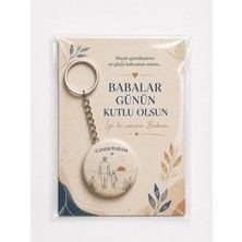 Punky Store Babalar Günü Hediyesi Canım Babam Kartlı Anahtarlık 44 mm Pvc Kaplı Metal Açacaklı