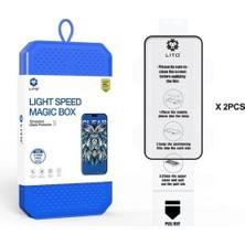 Lito iPhone 17 Pro Light Speed Magic Box Clear-2 In 1 Ekran Koruyucu