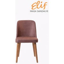 Elif Sandalye Asil Premium Sandalye – Ahşap Ayaklı, Döşemeli Oturum, Zamansız Tasarım
