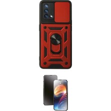 Nuveden Ieg™ Oppo A74 4g Kılıf Ahenk Klasik - Siyah 3D Antistatik Mat Seramik Nano Ekran Koruyucu