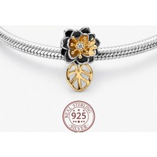 Love Charm S925 Prenses Tiana Nilüfer Çiçeği Charm