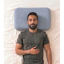 FOLOYK Flat Dümdüzlük Hafızalı Visco Yastık + 2 Adet %100 TENCEL™ Kumaş Yastık Kılıfı