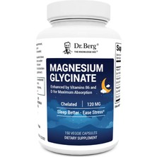 Dr. Berg (Özelsporcugıdaların'dan !!) Maximum Strength Chelated Magnesium Glycinate Clean 150 Capsul.abd Menşei.55.