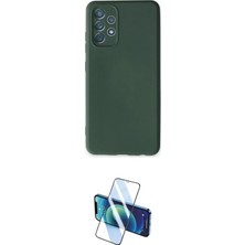 Nuveden Ieg™ Galaxy A13 4g Kılıf Ahenk Serisi - Siyah 3D Antistatik Cam Ekran Koruyucu