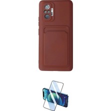 Nuveden Ieg™ Redmi Note 10 Pro Kılıf Vadi Çizgi Prime - Siyah 3D Antistatik Cam Ekran Koruyucu