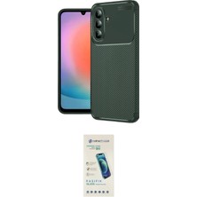 Nuveden Ieg™ Galaxy S26 Kılıf Eksen Form Prime - Şeffaf Pasifik Cam Ekran Koruyucu