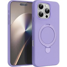 Microsonic Apple iPhone 16 Pro Max Kılıf Aura Stant Magsafe Lila