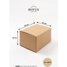 Rufus Concept 40X30X20CM Kraft Koli 25 Adet