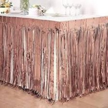 Borapack Metalize Masa Eteği Rosegold