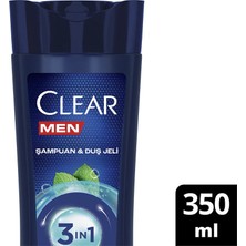 Clear Men Cool Sport 3in1 Şampuan 350 ml 2 Adet