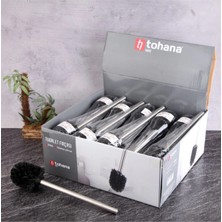 Tohana Metal Saplı Yedek Tuvalet Fırçası 42X38X16 cm 3 Adet
