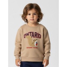 Alg ERKEK ÇOCUK SWEATSHIRT - 3 İP ŞARDONLU NAKIŞ İŞLEMELİ (Bir Beden Büyük Önerilir)