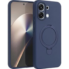 Microsonic Oppo A6 Pro Kılıf Aura Stant Magsafe Lacivert