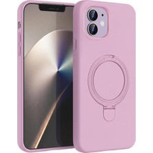 Microsonic Apple iPhone 11 Kılıf Aura Stant Magsafe Pembe