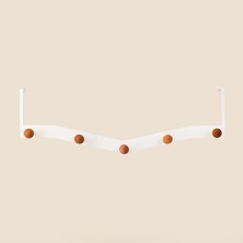 Matmel Living 5'li Kapı Arkası Askı - Beyaz - 50X14X5 cm