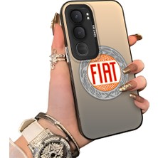 HONTINGA Vivo Y31 5g ile Uyumlu Kılıfı Silikon Kenar Sert Arka Düşüme Önleyici Basitlik Anti Düşme Kamera Korumali Fiat Desen Telefon Kılıfı Kadın ve Erkek Için Uygundur K1-1105