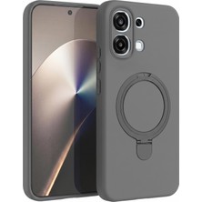 Microsonic Oppo A6 Pro Kılıf Aura Stant Magsafe Gri