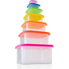 Matmel 7'li Plastik Saklama Kabı - Renkli