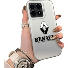 HONTINGA Poco F8 Pro 5g ile Uyumlu Kılıfı Silikon Kenar Sert Arka Düşüme Önleyici Basitlik Anti Düşme Kamera Korumali Renault Desen Telefon Kılıfı Kadın ve Erkek Için Uygundur K1-1104