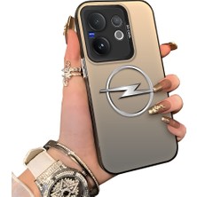HONTINGA Vivo V60 5g ile Uyumlu Kılıfı Silikon Kenar Sert Arka Düşüme Önleyici Basitlik Anti Düşme Kamera Korumali Opel Desen Telefon Kılıfı Kadın ve Erkek Için Uygundur K1-1103