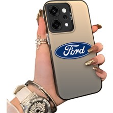 HONTINGA Oppo Reno 14 Pro 5g ile Uyumlu Kılıfı Silikon Kenar Sert Arka Düşüme Önleyici Basitlik Anti Düşme Kamera Korumali Ford Desen Telefon Kılıfı Kadın ve Erkek Için Uygundur K1-1100