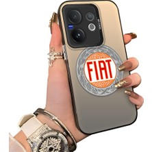 HONTINGA Vivo V60 5g ile Uyumlu Kılıfı Silikon Kenar Sert Arka Düşüme Önleyici Basitlik Anti Düşme Kamera Korumali Fiat Desen Telefon Kılıfı Kadın ve Erkek Için Uygundur K1-1105