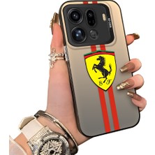 HONTINGA Oppo Find X9 Pro 5g ile Uyumlu Kılıfı Silikon Kenar Sert Arka Düşüme Önleyici Basitlik Anti Düşme Kamera Korumali Ferrari Desen Telefon Kılıfı Kadın ve Erkek Için Uygundur K1-1109