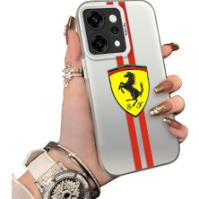 HONTINGA Oppo Reno 14 Pro 5g ile Uyumlu Kılıfı Silikon Kenar Sert Arka Düşüme Önleyici Basitlik Anti Düşme Kamera Korumali Ferrari Desen Telefon Kılıfı Kadın ve Erkek Için Uygundur K1-1109