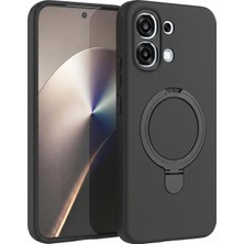 Microsonic Oppo A6 Pro Kılıf Aura Stant Magsafe Siyah