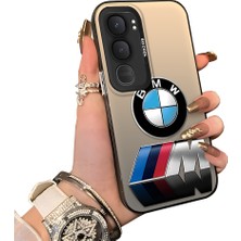 HONTINGA Vivo Y31 5g ile Uyumlu Kılıfı Silikon Kenar Sert Arka Düşüme Önleyici Basitlik Anti Düşme Kamera Korumali Bmw Desen Telefon Kılıfı Kadın ve Erkek Için Uygundur K1-1108
