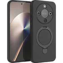 Microsonic Honor Magic 8 Lite Kılıf Aura Stant Magsafe Siyah