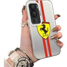 HONTINGA Vivo Y31 5g ile Uyumlu Kılıfı Silikon Kenar Sert Arka Düşüme Önleyici Basitlik Anti Düşme Kamera Korumali Ferrari Desen Telefon Kılıfı Kadın ve Erkek Için Uygundur K1-1109