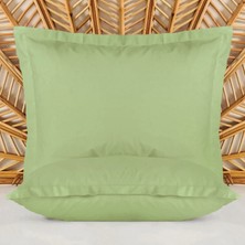 Matmel Soft Basic Oxford Saten 2'li Yastık Kılıfı - Yeşil - 50X70 cm