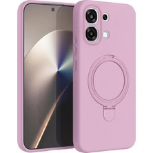 Microsonic Oppo A6 Pro Kılıf Aura Stant Magsafe Pembe