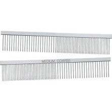 Grooming Greyhound Combs — Köpekler Için Avrupa Tarzı Taraklar - Medium/coarse, 7½"