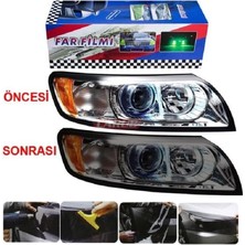 Açık Siyah Far Stop Filmi 30 cm x 1 Metre