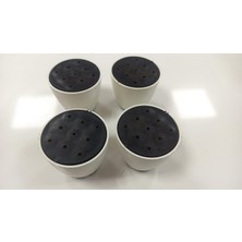 Vazo Tablalı Baza Dolap Ayağı Beyaz 4 Adet Takım 6 cm H-7x4 cm Çap