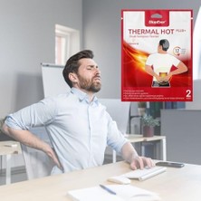 Stopever Thermal Hot Plus+ Isı Terapili Kompres Flasteri – Kas ve Eklem Rahatlatıcı (2x2'li Paket) | 12 Saat Süren Ekzotermik Sıcaklık ile Hızlı Etki | Bel ve Sırt Ağrısı Için Isı Bandı