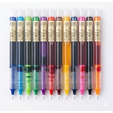 Gökyüzü Işığı 12 Adet Hızlı Kuruyan Nötr Renk Tükenmez Kalem - 0.5mm Iğne Uçlu