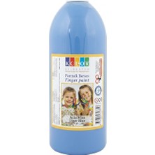 Baran Kırtasiye Südor Büyük Boy Parmak Boyası 500 ml Açık Mavi (Yıkanabilir)