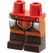 LEGO Minifigür Parçaları: Legs Decorated, Bacak, Ayak: 970C68PB06