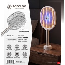 Empressco Robolog KT-015 Şarjlı Uv Işıklı Elektrikli Sivrisinek Öldürücü Raket Sinek Öldürücü Sineksavar Standlı - Fiyatı, Yorumları