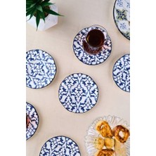 Tabakevi Tabak Evi Porselen Mia Çay Tabak Takımı 12CM 6 Parça FLY6ÇTPRS1210