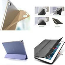 iPad 2 3 4 ile Uyumlu Kılıf Trifolding Arkası Silikon Smart A1395 A1396 A1397 A1416 A1430 A1403 A1458 A1459-460 Rose