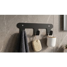 Dreamax 3 Kancalı Modern Metal Banyo Havlu Askısı