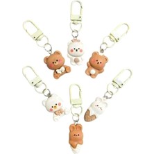 Sahra Cute Fermuar Süsü Seti Çanta Süsü 6lı