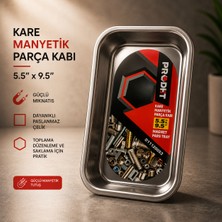 DHT Kare Manyetik Parça Kabı