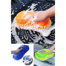 Duffa Püsküllü Mikrofiber Araba Köpürtme Süngeri Araç Yıkama ve Temizlik Sünger Çizik Önleyen Sünger Büyük